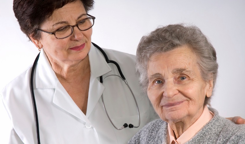 Nurse and patient